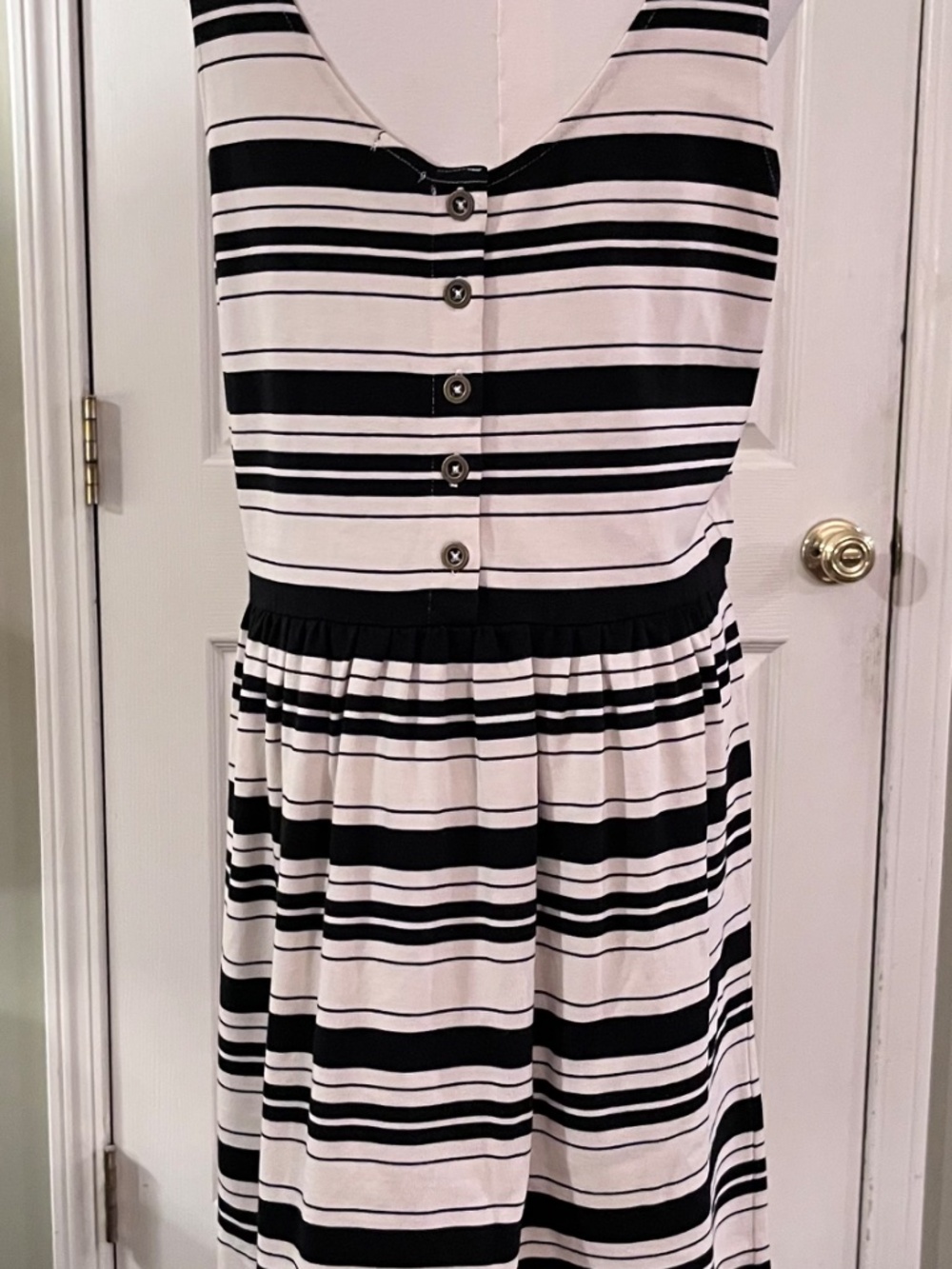 NWT J.Crew Villa Sleeveless Scoop Neck Striped Knit Dress Size L
